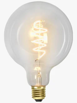 Børn StarTrading Lamper & Belysning-Star Trading LED-lampe E27 G125 Decoled Spiral Clear 3-step Memory