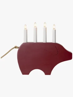 Børn StarTrading Interiør-Star Trading Lysestage Gry, Rød