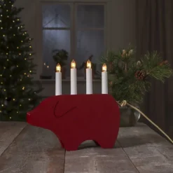 Børn StarTrading Interiør-Star Trading Lysestage Gry, Rød