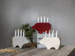 Børn StarTrading Interiør-Star Trading Lysestage Gry, Rød