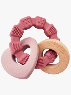 Dåbsgaver|Summerville Organic Bidelegetøj Hjerte, Lyserød Lyserød