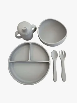 Summerville Spisetid-Spisesæt 5 Dele, Silver Grey