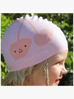 Svømning|SUNNYLiFE Badehætte, Cotton Candy Cherry Lyserød