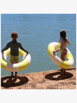 Vandleg|SUNNYLiFE Badering Small, Tides Out Citrus Stripe Gul