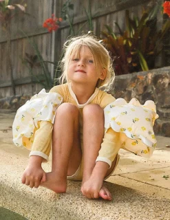 Svømning|SUNNYLiFE Badevinger, Mima the Fairy Lemon Lilac Gul