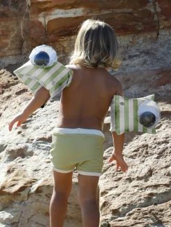 Svømning|SUNNYLiFE Badevinger, Shark Tribe Khaki Grøn