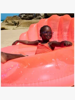 Vandleg|SUNNYLiFE Luxe Badering, Shell Neon Coral