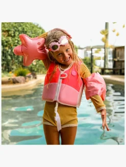 Svømning|SUNNYLiFE Svømmebriller, Melody the Mermaid Neon Strawberry Lyserød