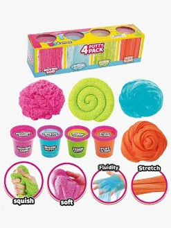 Lærerig Leg|Eksperimenter & Videnskab|Suntoy Klemmeslime 4-pak Flerfarvet