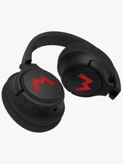 Elektronik & Media|OTLTechnologies Super Mario Høretelefoner Trådløse med LED Sharing AUX Sort