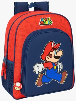 Tasker|SuperMario Super Mario Junior Rygsæk 15L Trick, Mørkeblå/Rød