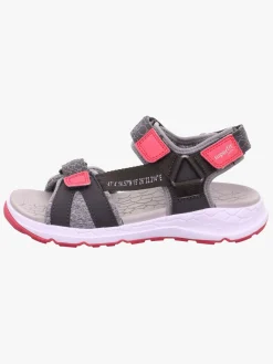 Børn Superfit Sandaler & Klipklapper-Criss Cross Sandaler, Grey/Pink