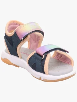 Sandaler & Klipklapper|Superfit Pebbles Sandaler, Blå/Orange