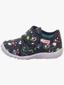 Børn Superfit Hjemmesko-Spotty Indesko, Blue/Multicoloured