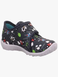 Børn Superfit Hjemmesko-Spotty Indesko, Blue/Multicoloured
