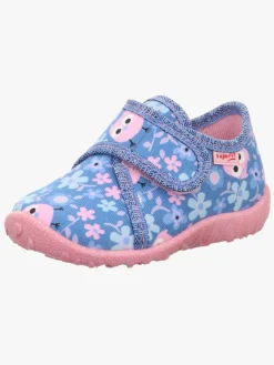 Børn Superfit Hjemmesko-Spotty Indesko, Light Blue/Multicoloured
