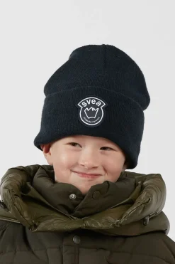 Børn Svea Tilbehør|Vintertøj-Hue, Navy