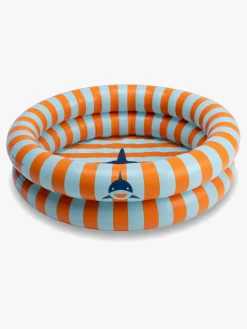 Vandleg|SwimEssentials Swim Essentials Badebassin 60 cm, Tropic Shark Blå/Orange