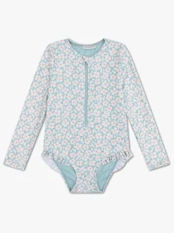 Uv & Strand|SwimEssentials Swim Essentials Badedragt, Florish Green Flerfarvet