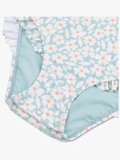 Uv & Strand|SwimEssentials Swim Essentials Badedragt, Florish Green Flerfarvet