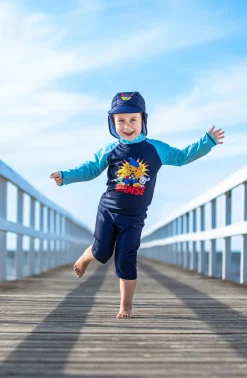 Uv & Strand|Swimpy Bamse Verdens Stærkeste Bjørn UV-Sæt 3 Dele, Blå