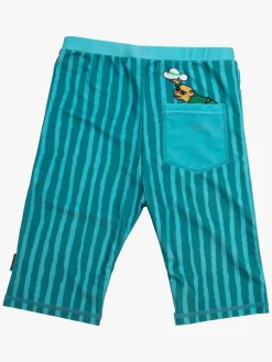 Børn Swimpy Uv & Strand-Pippi Langstrømpe Badeshorts, Petrol