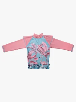 Uv & Strand|Swimpy UV-Trøje Flamingo UPF50+, Lyserød Lyserød/Blå