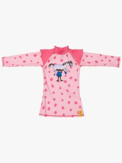 Uv & Strand|Swimpy UV-Trøje Pippi Langstrømpe, Pink