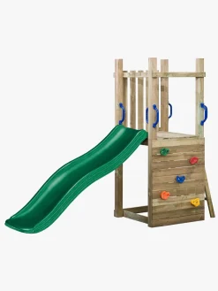 Udeleg|SwingKing Swing King Irma Klatretårn med Grøn Rutsjebane 175 cm