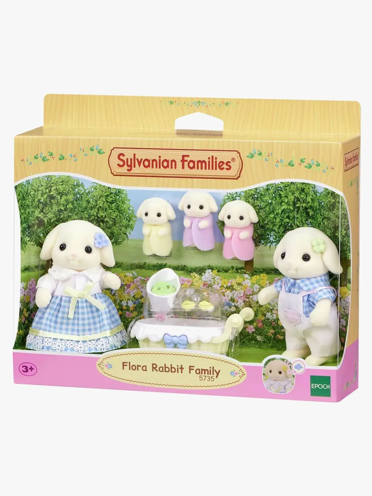 Dukker & Bamser|SylvanianFamilies Sylvanian Families Figursæt Familien Kanin Flora Flerfarvet