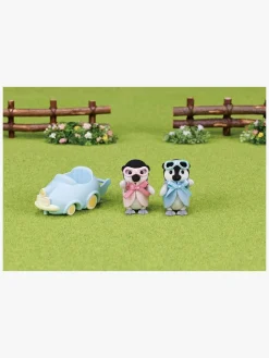 SylvanianFamilies Dukker & Bamser-Sylvanian Families Figursæt Penguin Babies Ride ‘n Play