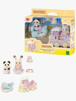 SylvanianFamilies Dukker & Bamser-Sylvanian Families Legesæt Forlystelsespark Flyvemaskine & Tog