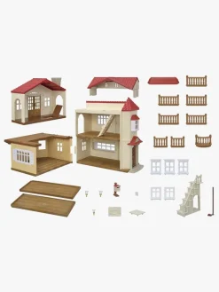 Dukker & Bamser|SylvanianFamilies Sylvanian Families Red Roof Country Home Dukkehus Hemmeligt Legeværelse På Loftet