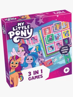 Spil & Puslespil|Tactic My Little Ponny Spil 3-i-1