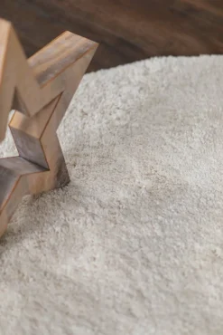 Gulvtæpper|Teddy Gulvtæppe Rund 160, t Hvid