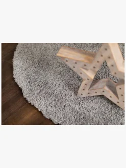 Gulvtæpper|Teddy Gulvtæppe Rund 160, Silver Grå