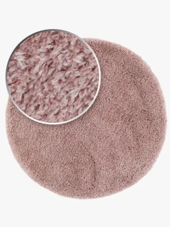 Gulvtæpper|Teddy Gulvtæppe Rundt 160, Dusty Pink Lyserød