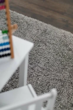 Børn Teddy Gulvtæpper-Gulvtæppe 133x190, Silver