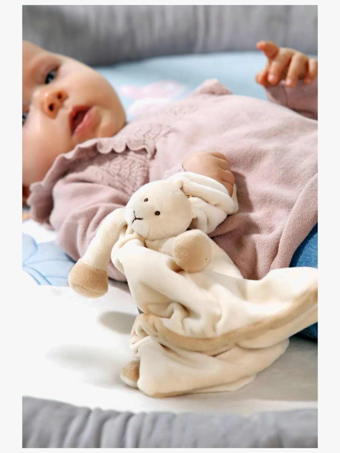 Stofbleer, Nusseklude & Babytæpper|Teddykompaniet Teddykompagniet Diinglisar Nusseklud Kanin Brun/Beige