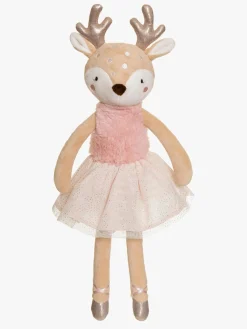 Dukker & Bamser|Teddykompaniet Ballerinas Dådyr Ruth 40 cm, Lyserødt Lyserød/Brun