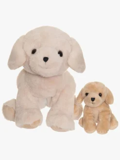 Teddykompaniet Dukker & Bamser-Bamse Hunden Tess med Hundehvalp