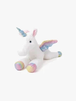 Dukker & Bamser|Teddykompaniet Bamse Liggende Enhjørning, Regnbuefarvet