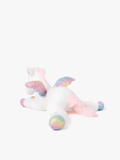 Dukker & Bamser|Teddykompaniet Bamse Liggende Enhjørning, Regnbuefarvet