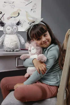 Teddykompaniet Dukker & Bamser-Bamse Ugle Uve 25 Cm, Grå