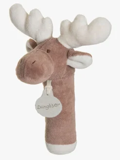 Babylegetøj|Teddykompaniet Diinglisar  Elg Rangle, Brown