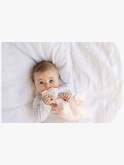 Teddykompaniet Stofbleer, Nusseklude & Babytæpper-Diinglisar  Kanin Nusseklud Musselin, Babypink