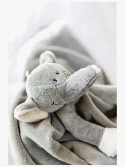 Teddykompaniet Stofbleer, Nusseklude & Babytæpper-Diinglisar  Elefant Nusseklud, Grå