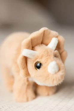 Dukker & Bamser|Teddykompaniet Dino Triceratops Bamse Stor, Abrikos