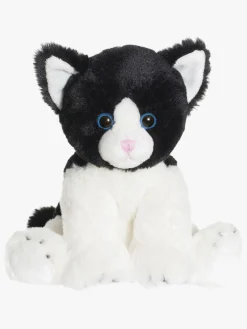 Dukker & Bamser|Teddykompaniet Katten Mojje Hvid/Sort