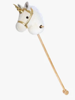 Dukker & Bamser|Teddykompaniet Kæphest Enhjørning 100 cm, Hvid